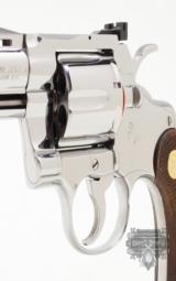 Colt Python .357 Mag.2 1/2 Inch Bright Stainless Finish.Like New In Factory Original Blue Case.1998. GORGEOUS!! - 8 of 9