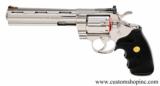 Colt Python .357 Mag. 6 Inch, Bright Stainless Finish. Excellent Condition In Blue Hard Case. - 5 of 8