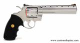 Colt Python .357 Mag. 6 Inch, Bright Stainless Finish. Excellent Condition In Blue Hard Case. - 2 of 8