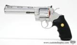 Colt Python .357 Mag.
6 Inch Bright Stainless Finish.
Like New In Blue Case.
1986 - 6 of 9
