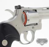 Colt Python .357 Mag. 4 Inch Satin Stainless Finish. DOM 1993. As New In Blue Case/Picture Box - 5 of 8