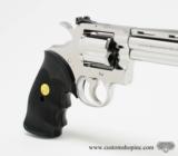 Colt Python 357 Mag. 4 Inch Bright Stainles. DOM 1983. Like New In Case - 4 of 8