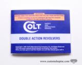 Colt Double Action Revolver Box, OEM Case, Paperwork And More. 1997 Manual - 2 of 8