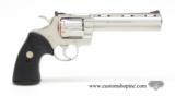 Colt Python .357 Mag. 6 Inch Satin Stainless Finish. DOM 1993. As New In Blue Case/Picture Box - 3 of 10