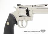 Colt Python .357 Mag. 6 Inch Satin Stainless Finish. DOM 1993. As New In Blue Case/Picture Box - 4 of 10