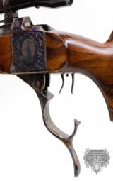 BEAUTIFUL W.J. HAUCK Engraved by ROBERT KAIN!! .222 REM Falling Block Rifle!!! STUNNING!! - 10 of 16