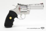 Colt Python .357 Mag.
4 Inch Bright Stainless Finish. DOM 1987. As New In Blue Case - 3 of 8