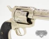 Pair Of Colt Single Action Army 45 Nickel Revolvers. Like New. Look Unfired. Ordered Together. With Letter - 5 of 13