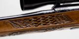 Custom Mauser 98 .300 Win Mag. Heavily Engraved And Carved. With Vintage Redfield Widefield 3x9 Scope. Excellent Condition - 10 of 12