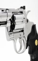 Colt Python .357 Mag. 4 inch. Bright Stainless Finish. Like New In Blue Case. - 7 of 8