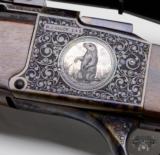 BEAUTIFUL W.J. HAUCK Engraved by ROBERT KAIN!! .222 REM Falling Block Rifle!!! STUNNING!! - 9 of 15