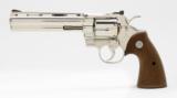 Colt Python 6 Inch. Nickel Finish. 357 Mag. Excellent Condition. DOM 1977. No Box. - 4 of 8