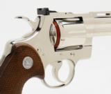 Colt Python 6 Inch. Nickel Finish. 357 Mag. Excellent Condition. DOM 1977. No Box. - 3 of 8
