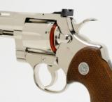 Colt Python 6 Inch. Nickel Finish. 357 Mag. Excellent Condition. DOM 1977. No Box. - 5 of 8