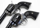 Matching Engraved Colt Single Action Army Revolvers. Colt .45. One SAA, One Cowboy. Sold As Pair Only. - 9 of 19