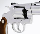 Colt Python 357 Mag. 2 1/2 Inch Bright Stainless Finish. Like New In Blue Case. DOM 1987 - 4 of 9