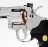 Colt Python .357 Mag. 4 inch. Bright Stainless Finish. Like New In Blue Case. - 7 of 8