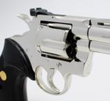 Colt Python 357 Mag. 4 Inch. Nickel Finish. DOM 1979. Excellent With Case And More. WS Collection - 4 of 8