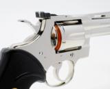 Colt Python 357 Mag. 4 Inch. Nickel Finish. DOM 1979. Excellent With Case And More. WS Collection - 5 of 8