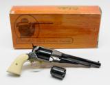 Pietta 1858 New Model Army 'Old Silver' Replica Black Powder Revolver. 44 Cal. Excellent In Box. TT COLLECTION - 1 of 4