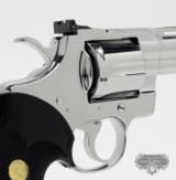 Colt Python .357 Mag. 4 inch. Bright Stainless Finish. Like New In Blue Case. - 5 of 8