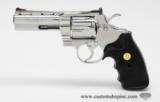 Colt Python .357 Mag. 4 inch. Bright Stainless Finish. Like New In Blue Case. - 6 of 8