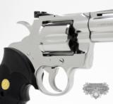 Colt Python .357 Mag. 4 inch. Bright Stainless Finish. Like New In Blue Case. - 4 of 8