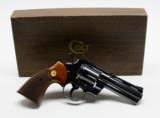Colt Python 357 Mag. 4 Inch Blue. DOM 1968. In Original Box. Excellent. MJ COLLECTION - 6 of 6