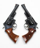 Pair Of Smith & Wesson Model 57 .41 Mag 6 Inch. Revolvers. Consecutive Serial Numbers. Like New In Presentation Cases. MJ COLLECTION - 6 of 9