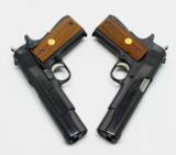 Pair Of Colt 1911 Government MK IV/ Series 70 .45 ACP Pistols. Consecutive Serial Numbers. In Matching Boxes. Look Unfired. MJ COLLECTION - 10 of 10