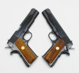 Pair Of Colt 1911 Government MK IV/ Series 70 .45 ACP Pistols. Consecutive Serial Numbers. In Matching Boxes. Look Unfired. MJ COLLECTION - 9 of 10