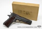 M1911A1 45 ACP Remington & Rand Inc. Very Rare Documented WWII Issue. SN 1307587. RF COLLECTION - 1 of 12