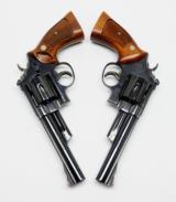 Pair Of Smith & Wesson Model 57 .41 Mag 6 Inch. Revolvers. Consecutive Serial Numbers. Like New In Presentation Cases. MJ COLLECTION - 5 of 9