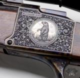 BEAUTIFUL W.J. HAUCK Engraved by ROBERT KAIN!! .222 REM Falling Block Rifle!!! STUNNING!! - 9 of 16