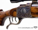 BEAUTIFUL W.J. HAUCK Engraved by ROBERT KAIN!! .222 REM Falling Block Rifle!!! STUNNING!! - 15 of 16