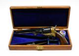 EIG Colt Navy 1851 Replica. 36 Cal Black Powder Revolver. In Wood Presentation Case. TT COLLECTION - 1 of 3