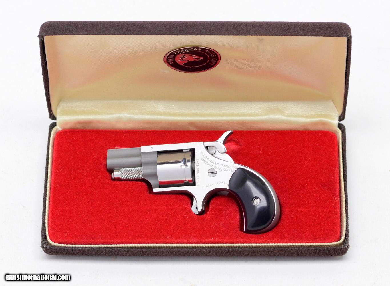 North American Arms 22-S Mini-Revolver. 22 Short. Like New In Case