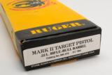 Ruger Mark II Target 22LR. Custom. With Adjustable Competition Grips. Like New In Box - 3 of 9