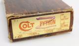 Colt Python .357 Mag. Factory 'C' Engraved. 6 Inch Nickel. With Box And Letter. Like New - 11 of 12