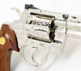 Colt Python .357 Mag. Factory 'C' Engraved. 6 Inch Nickel. With Box And Letter. Like New - 7 of 12