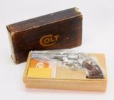 Colt Python .357 Mag. Factory 'C' Engraved. 6 Inch Nickel. With Box And Letter. Like New - 2 of 12