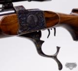 BEAUTIFUL W.J. HAUCK Engraved by ROBERT KAIN!! .222 REM Falling Block Rifle!!! STUNNING!! - 9 of 16
