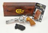 Colt Python 6 Inch Satin Stainless. 357 Mag. Excellent In Original Box. DOM 1982 - 1 of 10