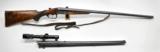 Belgian 16 Gauge Guild Side By Side Shotgun With Extra 16 Gauge x 8mm Drilling Barrel. Very Nice Condition - 2 of 16