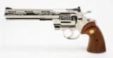 Colt Python .357 Mag. Factory 'C' Engraved. 6 Inch Nickel. With Box And Letter. Like New. NEW REDUCED PRICE! - 4 of 12