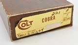 Colt Cobra .38 Special 2 Inch Blue Revolver. Excellent Condition. In Original Box - 4 of 4