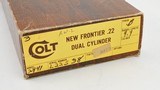 Colt Single Action Army New Frontier 22LR & 22 Mag. Dual Cylinders. Like New In Box - 5 of 5
