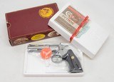 Colt Python 357 Mag. 4 Inch Satin Stainless Steel. Like New In Red Picture Box. DOM 1987 - 2 of 11