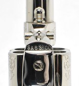 2 Colt SAA Sheriff's Model. 44/40. 3 Inch. Engraved Nickel Finish. Rare Consecutive Pair. Excellent Condition. In Colt Wood Case. - 5 of 13