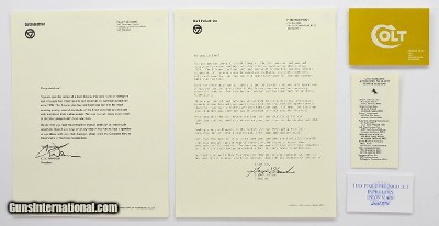 Colt D Frame Manual, Repair Stations List And Colt Letter. 1947-80.Colt Diamondback Agent Detective Special Cobra